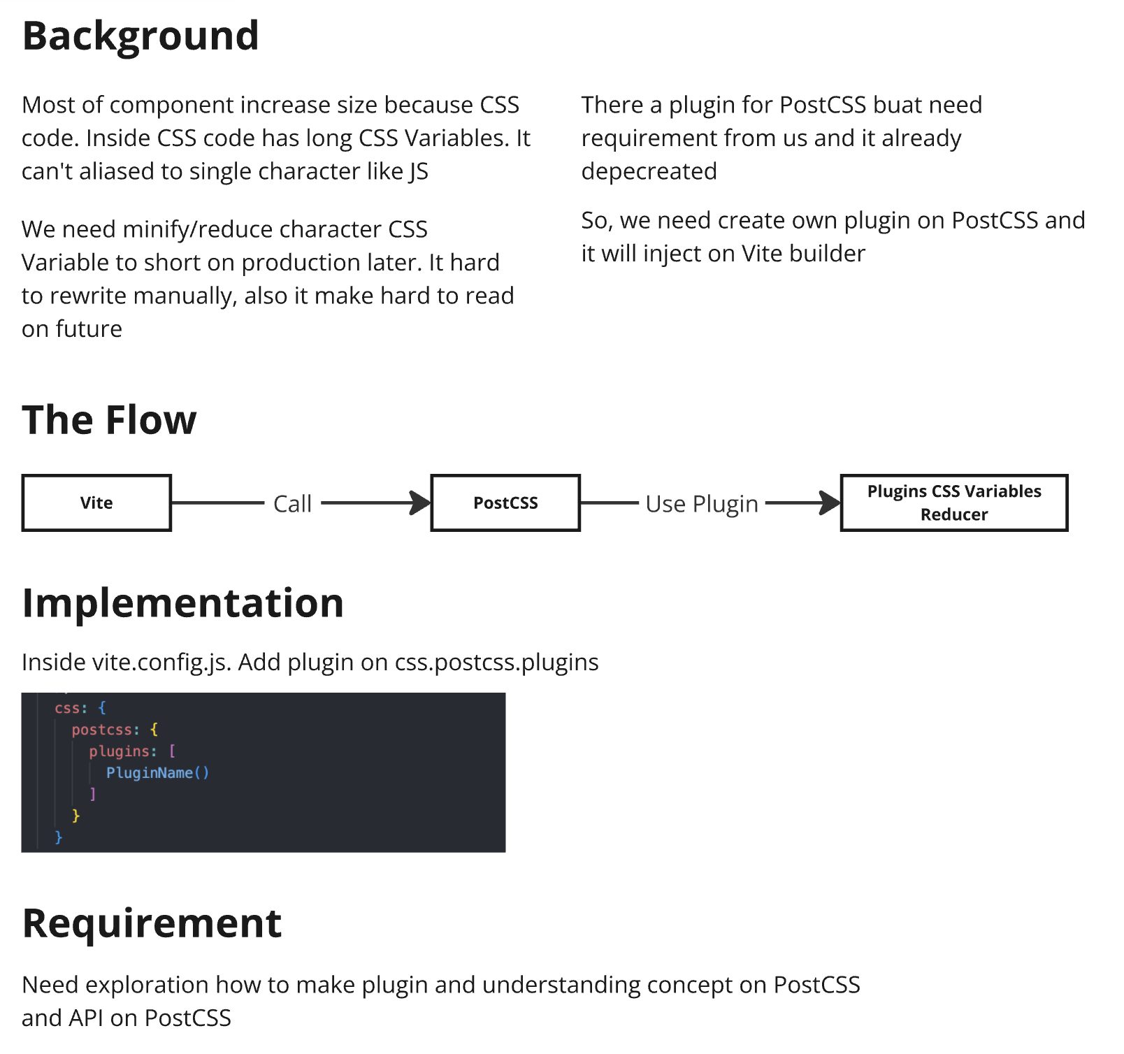 PostCSS Concept